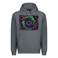 Rock halloween witch hat backgraund Premium Hoodie - RanaPortraitStore