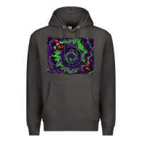 Smoke halloween witch hat backgraund Premium Hoodie - RanaPortraitStore