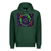 Sports Green halloween witch hat backgraund Premium Hoodie - RanaPortraitStore
