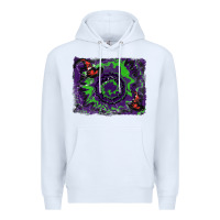 White halloween witch hat backgraund Premium Hoodie - RanaPortraitStore