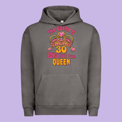 The Queen Is 30 Long Live The Queen Urban Hoodie Designed By Jasminsmagicworld
