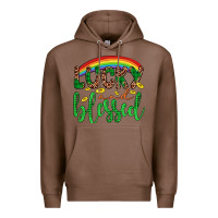 Chestnut Western St. Patrick's Rainbow Lucky And Blessed Premium Hoodie - Artiststas