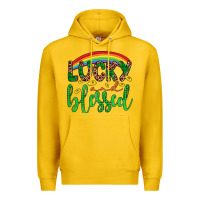 Lemon Western St. Patrick's Rainbow Lucky And Blessed Premium Hoodie - Artiststas