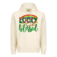 Tofu Western St. Patrick's Rainbow Lucky And Blessed Premium Hoodie - Artiststas