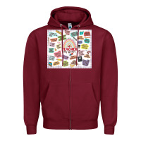 Burgundy teacher daily affirmations Zipper Hoodie - MaliasSmallBusiness