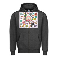 Charcoal Heather teacher daily affirmations Zipper Hoodie - MaliasSmallBusiness
