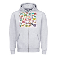 Heather Grey teacher daily affirmations Zipper Hoodie - MaliasSmallBusiness