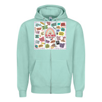 Seafoam teacher daily affirmations Zipper Hoodie - MaliasSmallBusiness