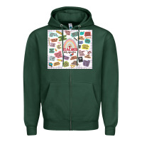 Sports Green teacher daily affirmations Zipper Hoodie - MaliasSmallBusiness