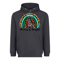 Smoke merry and bright rainbow christmas Heavyweight Hoodie - RanaPortraitStore