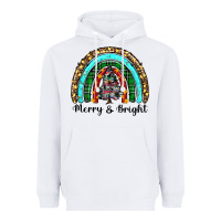 White merry and bright rainbow christmas Heavyweight Hoodie - RanaPortraitStore
