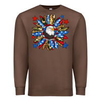 Chestnut American flag sunflower Premium Sweatshirt - Neo Western