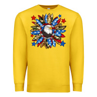 Lemon American flag sunflower Premium Sweatshirt - Neo Western