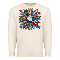 Sandshell American flag sunflower Premium Sweatshirt - Neo Western