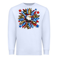 White American flag sunflower Premium Sweatshirt - Neo Western