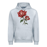 Heather Grey love rose grandiflora rose Urban Hoodie - LillyAllenDesigns
