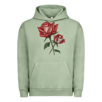 Pigment Oil Green love rose grandiflora rose Urban Hoodie - LillyAllenDesigns
