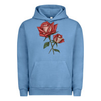 Pigment Pebble Blue love rose grandiflora rose Urban Hoodie - LillyAllenDesigns