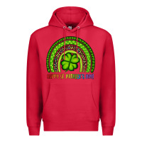 Cardinal Happy St. Patrick's Day Shamrock Rainbow Premium Hoodie - Artiststas