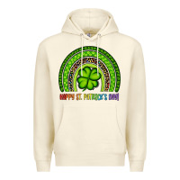 Sandshell Happy St. Patrick's Day Shamrock Rainbow Premium Hoodie - Artiststas