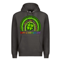 Smoke Happy St. Patrick's Day Shamrock Rainbow Premium Hoodie - Artiststas