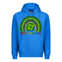 True Royal Happy St. Patrick's Day Shamrock Rainbow Premium Hoodie - Artiststas