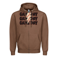 Chestnut game day game day baseball Zipper Hoodie - MaliasSmallBusiness
