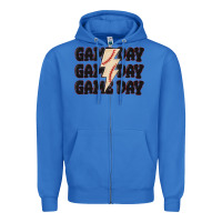 True Royal game day game day baseball Zipper Hoodie - MaliasSmallBusiness