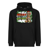 Black merry and bright cockapoo Heavyweight Hoodie - RanaPortraitStore