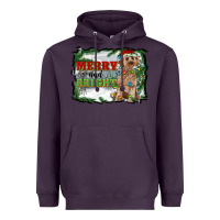 Plum merry and bright cockapoo Heavyweight Hoodie - RanaPortraitStore