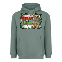 Sage merry and bright cockapoo Heavyweight Hoodie - RanaPortraitStore