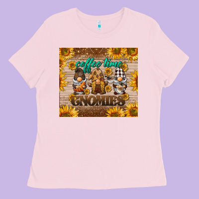 Coffee Time Gnomies Ladies Tee Designed By Barkaloodesign