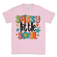 Bubblegum Pink sassy little soul smiley Classic Tee - MaliasSmallBusiness