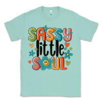 Seafoam sassy little soul smiley Classic Tee - MaliasSmallBusiness