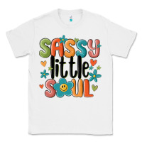 White sassy little soul smiley Classic Tee - MaliasSmallBusiness