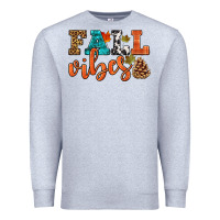 Heather Grey fall vibes Premium Sweatshirt - HRA Design Shop