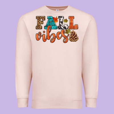 Fall Vibes Premium Sweatshirt Designed By Hra Design Shop
