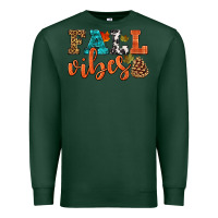 Sports Green fall vibes Premium Sweatshirt - HRA Design Shop