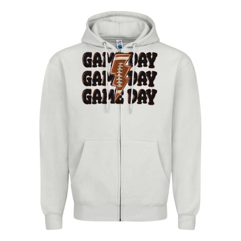 Game Day Game Day Game Day Basketball Zipper Hoodie by MaliasSmallBusiness | Teevron