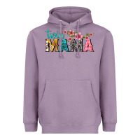 Lavender twin mama with flowers Heavyweight Hoodie - texasbilliewilder