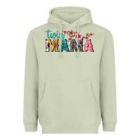 Matcha twin mama with flowers Heavyweight Hoodie - texasbilliewilder