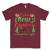 Burgundy custom family christmas 2024 marking memories toge Classic Tee - MaliasSmallBusiness