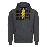 Smoke game day game day game day softball Zipper Hoodie - MaliasSmallBusiness
