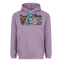 Lavender tired mom vibes Heavyweight Hoodie - texasbilliewilder
