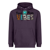 Plum tired mom vibes Heavyweight Hoodie - texasbilliewilder
