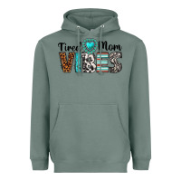 Sage tired mom vibes Heavyweight Hoodie - texasbilliewilder