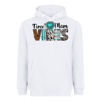 White tired mom vibes Heavyweight Hoodie - texasbilliewilder
