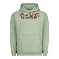 Pigment Oil Green Western Floral Mama Urban Hoodie - LillyAllenDesigns