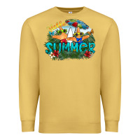 Antique Gold hello summer Premium Sweatshirt - SublimationCraftShop