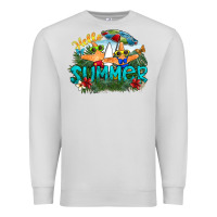 Dove Grey hello summer Premium Sweatshirt - SublimationCraftShop